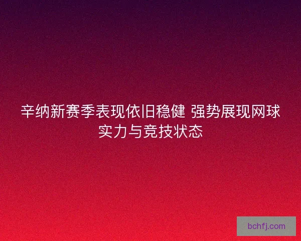 辛纳新赛季表现依旧稳健 强势展现网球实力与竞技状态